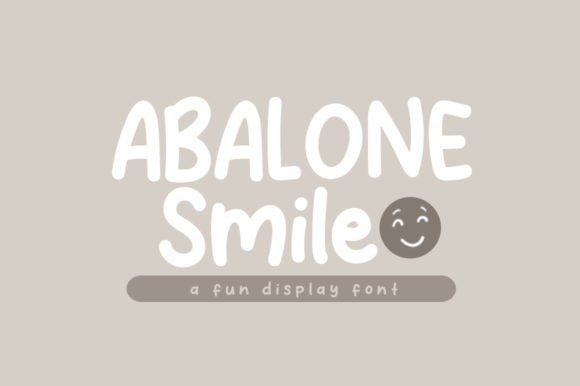 Abalone Smile: A Playful Display Font for Branding
