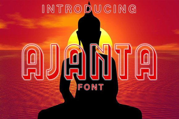 Ajanta: A 3D Display Font for Refined Editorial Layouts
