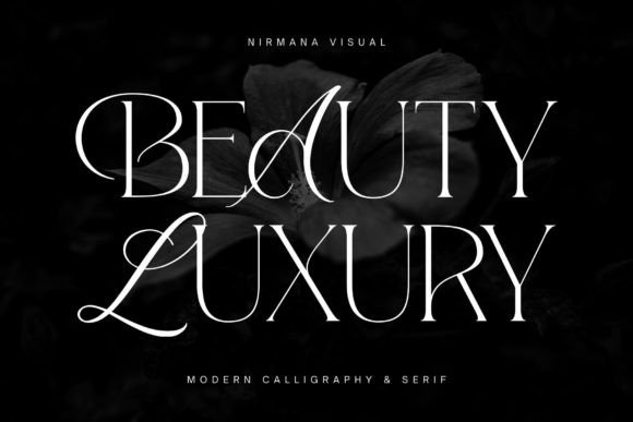 Beauty Luxury: A Display Font That Holds Its Own in Campaigns