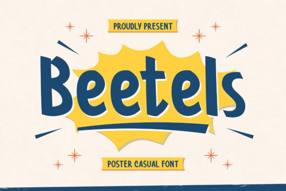 Beetels: A Playful Display Font for Bold Web Design