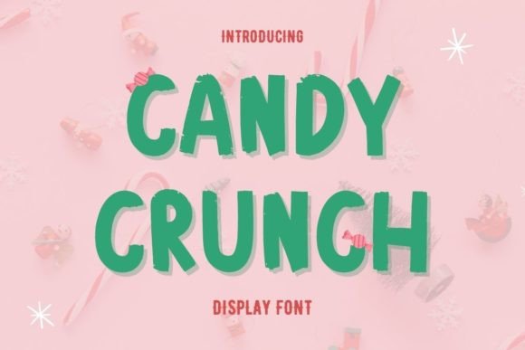 Candy Crunch: A Playful Display Font for Handmade Product Design