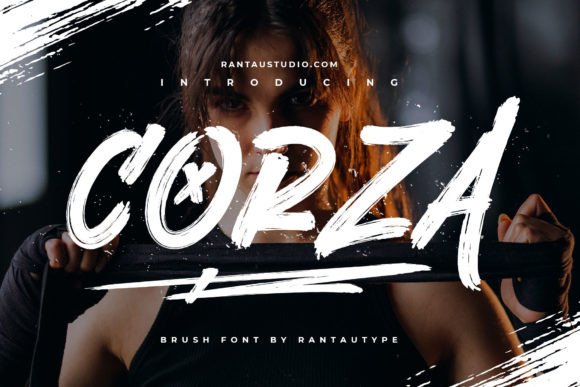 Corza: The Hand Brush Display Font That Makes Packaging Pop