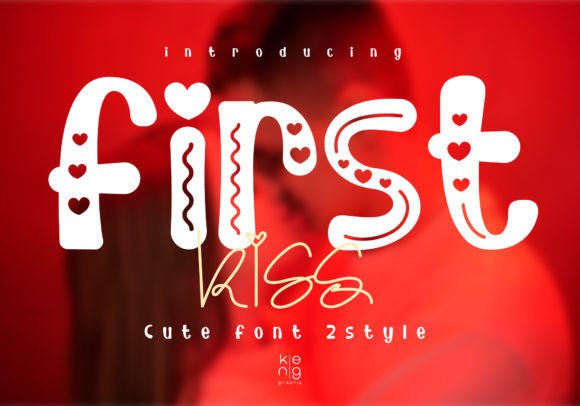 First Kiss: A Punchy Display Typeface for Creative Branding