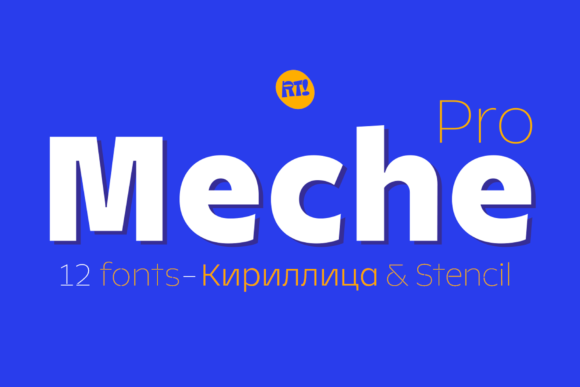 Meche Pro: A Geometric Typeface for Marketers