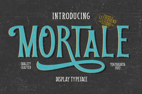 Mortale Font Brings Vintage Charm to Handmade Labels