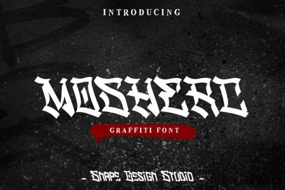 Mosherc: A Street Art Display Font for Bold Branding