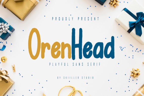 Orenhead: A Playful Display Font for Editorial Warmth