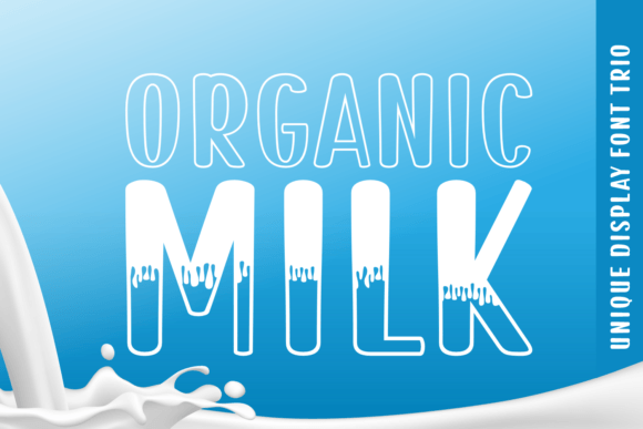 Organic Milk: A Fresh Display Font for Brand Builders
