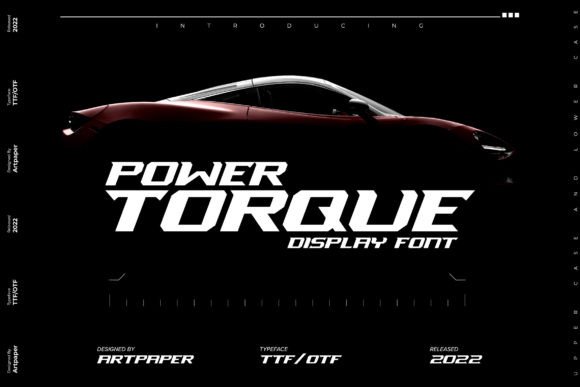 Power Torque: A Bold Display Typeface for Digital Impact