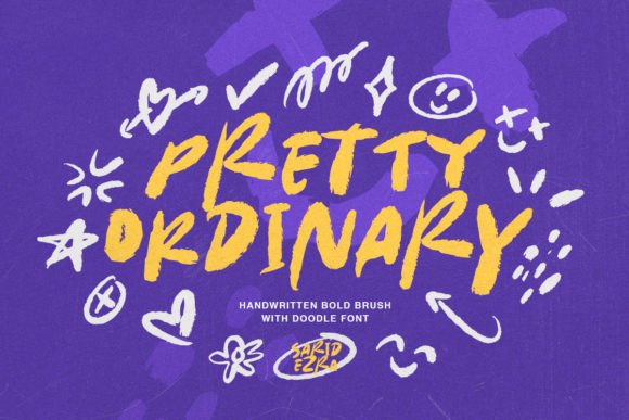 Pretty Ordinary: A Bold Brush Display Font for Web Design