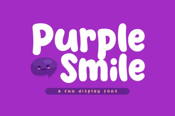 Purple Smile: The Playful Display Font Makers Need