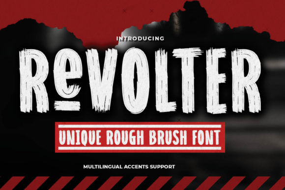 Revolter: A Rough Brush Display Font With Signature Appeal