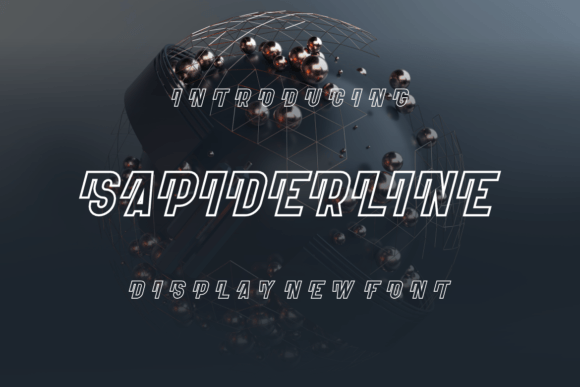 Sapiderline Font: A Unique Display Typeface for Creative Makers