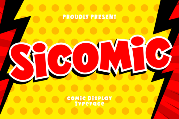 Sicomic: A Playful Comic Book Display Font