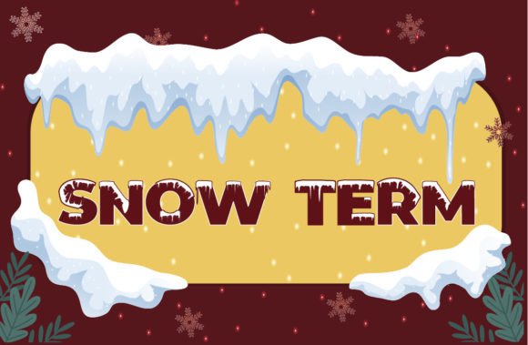 Snow Term: A Frosty Display Typeface for Editorial Design