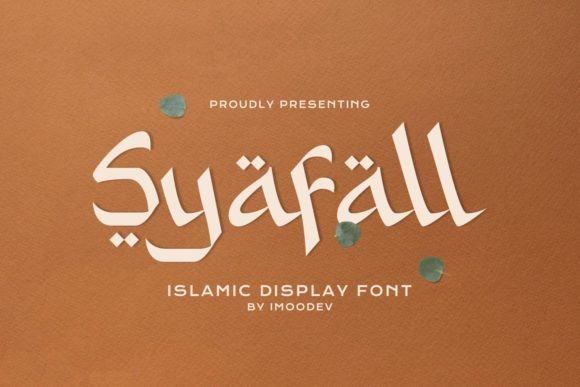 Syafall: An Arabic Display Font for Campaign Creatives
