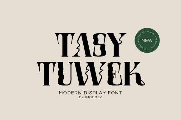 Tasy Tuwek: A Display Font for Bold Campaign Visuals