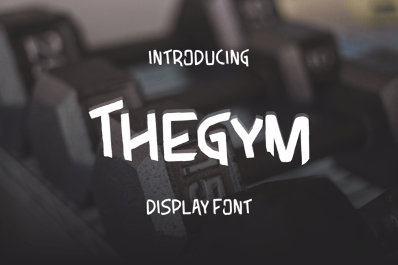 Thegym: A Bold Display Font for Campaign Creatives