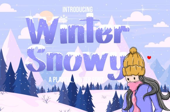 Winter Snowy Font: A Friendly Typeface for Small Business